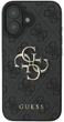 Etui na smartfon Guess 4G Big Logo do Apple iPhone 16 Black (3666339327521) - obraz 3