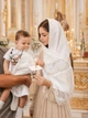 Женский шарф для храма Family Tradition шёлк с кружевом 170х50 см белый Милота - изображение 3