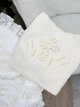 Крестильный набор для девочки Family Tradition велюровая махра велюр с вышивкой и кружевом белый Софьюшка - изображение 2