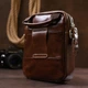 Небольшая мужская сумка из натуральной кожи Vintage 20478 Коричневый - изображение 8