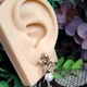Сережки Xuping Jewelry довжина 2.8см перли 8мм медичне золото позолота 18К с1695 - зображення 2