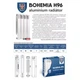 Алюминиевый радиатор Bohemia Н96 500/96 боковое подключение, белый (кратно 10 секций) - изображение 3