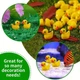 Утята пластиковые миниатюрные 16x18mm (Тип2), 100шт комплект, Yellow - изображение 4