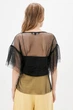 Жіноча блуза-сітка з паєтками та вишивкою RicaMare 2XL Блакитний (RM3046-21VB---2537) - зображення 3