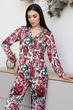 Яркая пижама женская с кантом П1900 Гранат, 3XL (52-54) - изображение 3