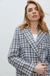 Жіночий фактурний піджак в клітинку RicaMare 50(XL) Блакитний (RM4186-24DJ---707) - изображение 3
