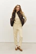Жіночий костюм з вишивкою (світшот+брюки) RicaMare L Молочний (RM4206-25DS---878) - зображення 7