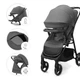 Прогулочная коляска Kinderkraft Trig 3 Tray Grey (KSTRIG03GRY000T) - изображение 4