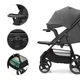 Прогулочная коляска Kinderkraft Trig 3 Tray Grey (KSTRIG03GRY000T) - изображение 6