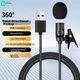 Микрофон Soaiy петличный проводной для компьютера/интервью/трансляций, USB - изображение 2