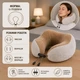 Масажна подушка для шиї Gelius Smart Pillow Massager U-Shaped з вібромасажем і підігрівом (бежева) - зображення 2