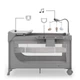 Кровать-манеж с пеленатором Kinderkraft Leody Up Grey (KCLEODUPGRY00AC) - изображение 5