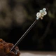 Шпилька для волосся дерев'яна з квітами Honey Fashion Accessories зелений (80к014) - изображение 1