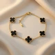 Браслет в стиле Van Cleef (Gold-Black) - изображение 1
