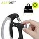 Эспандер Actiget кистевой 10-100 кг с регулируемой нагрузкой и счетчиком ACT0054 Black/Grey (JDT-0850188) - изображение 3