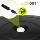 М'яч для фітнесу (фітбол) Actiget 75 см з насосом ACT0146 Black - зображення 7