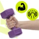 Гантелі Actiget Hex 2 x 2 кг ACT0158 Purple - зображення 7