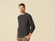 Джемпер вязаный с нашивкой для мужчины Livergy LIDL 453298 XL Серый - изображение 2
