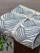 Плед двухсторонний муслиновый евро L&M Home Textiles 20291 200х220 см синий 5207643 - изображение 1
