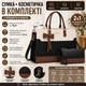 Сумка-тоут для ноутбука 15.6" LOVEVOOK женская с косметичкой 2 в 1, деловая сумка для работы, учебы и путешествий, водонепроницаемая экокожа - изображение 5