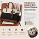 Сумка-тоут для ноутбука 15.6" LOVEVOOK женская с косметичкой 2 в 1, деловая сумка для работы, учебы и путешествий, водонепроницаемая экокожа - изображение 12