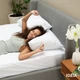 Подушка IDEIA NORDIC COMFORT+ 70х70 см чехол с стежкой и молнией антиаллергенное волокно, белая - изображение 7