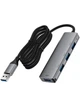 USB HUB (ЮСБ ХАБ) розгалужувач концентратор USB-A to 4xUSB 3.0 порти з кабелем 1м в нейлоновому тканинному обплетені AceFast 4-in-1, 5Gbps - зображення 5