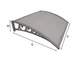 Козырек для двери из поликарбоната Metal-gum KlasK100x120 120 х 100 см навес для балкона Серый - изображение 3