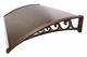 Козырек для двери из поликарбоната Metal-gum KlasK80x150 150 х 80 см Коричневый - изображение 1