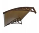 Козырек для двери из поликарбоната Metal-gum KlasK80x150 150 х 80 см Коричневый - изображение 2