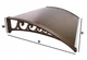Козырек для двери из поликарбоната Metal-gum KlasK80x150 150 х 80 см Коричневый - изображение 4