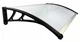 Козырек для двери из поликарбоната Metal-gum NowK80x120 120 х 80 см навес для балкона Коричневый - изображение 8