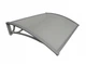 Козырек для двери из поликарбоната Metal-gum NowK100x150 150 х 100 см навес для балкона Серый - изображение 2