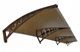 Козырек для двери из поликарбоната Metal-gum KlasK100x300 300 х 100 см навес для балкона Коричневый - изображение 1