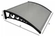 Козырек для двери из поликарбоната Metal-gum NowK100x150 150 х 100 см навес для балкона Бесцветный - изображение 3