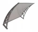 Козырек для двери из поликарбоната Metal-gum KlasK100x120 120 х 100 см навес для балкона Коричневый - изображение 6