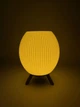 Настольный светильник 10 x 7 x 14 см с Led свечкой с прочного пластика геометрической формы для детской Белый - изображение 1