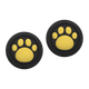Накладки на Стики 2шт RMC Cat Paw PlayStation 5 4 3 2 1 Xbox Series One 360 Switch 2 Black Yellow - изображение 1