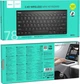 Беспроводная Клавиатура Hoco GM70 2.4G (78 клавиш EN/UA/RU) 2xAAA Black (45116) - изображение 7