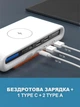 Зарядное устройство подставка 4 в 1 с беспроводной зарядкой Qi и подсветкой универсальное для зарядки телефона смарт часов наушников настольный Белый (CC-009) - изображение 4