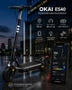 Електросамокат OKAI ES40 Pro Black 10 городской 500-1000вт 15.6Ah запас хода 70 км скорость 25 км/ч с NFC ключом управление через приложение персонализированная подсветка App с усиленным амортизатором 2026 года большие 10 колеса самокат электро - изображение 2
