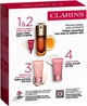 Набір для догляду за обличчям Clarins Сироватка Double 50 мл + Денний крем Multi-Active 15 мл + Нічний крем Multi-Active 15 мл + Крем для шкіри навколо очей Total Eye Lift 3 мл (3666057413353) - зображення 4