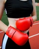 Перчатки для карате Active Point искусственная кожа L Красные с капой в подарок - изображение 10