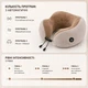 Массажная подушка для шеи Gelius Smart Pillow Massager U-Shaped с вибромассажем и подогревом (бежевая) - изображение 3
