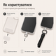 Брелок шкіряний для ключів Black ,Міцний ремінець для телефону ,сумки ,чорний - зображення 6