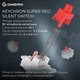 Клавиатура GamePro Asgard Drakkar Keychron Super Red Switch Wireless/Bluetooth/USB UA Black (MK305BK) - изображение 9