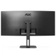 TFT 34" AOC , WQHD, VA, 100Гц, 1 мс, вигнутий, HDMI, DP, USB-C, USB-hub, колонки, чорний (CU34V5C/BK) - зображення 4