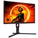 TFT 24.5" AOC , VA, 240Гц, 0,5 мс, 2х HDMI, DP, USB-hub, HAS, Pivot, чорний (25G3ZM/BK) - зображення 2