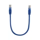 Патч-корд 0.25м, RJ-45, Cat.5e, CU, мідь, синій Ritar (PCR-CU/0.25Be / 01136) - зображення 1