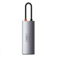 USB-Хаб Baseus Metal Gleam Series 5-in-1 Type-C gray - зображення 6